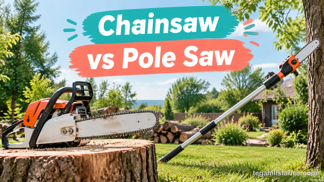 Chainsaw vs pole saw