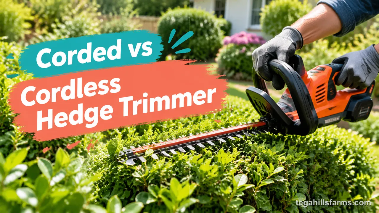 Corded vs cordless hedge trimmer