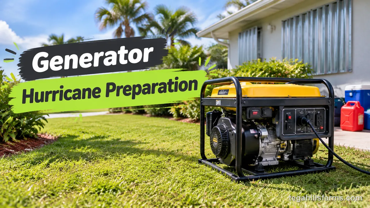 Generator hurricane preparation