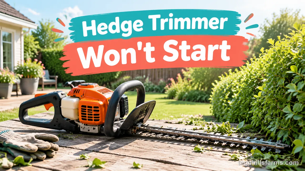 Hedge trimmer won't start