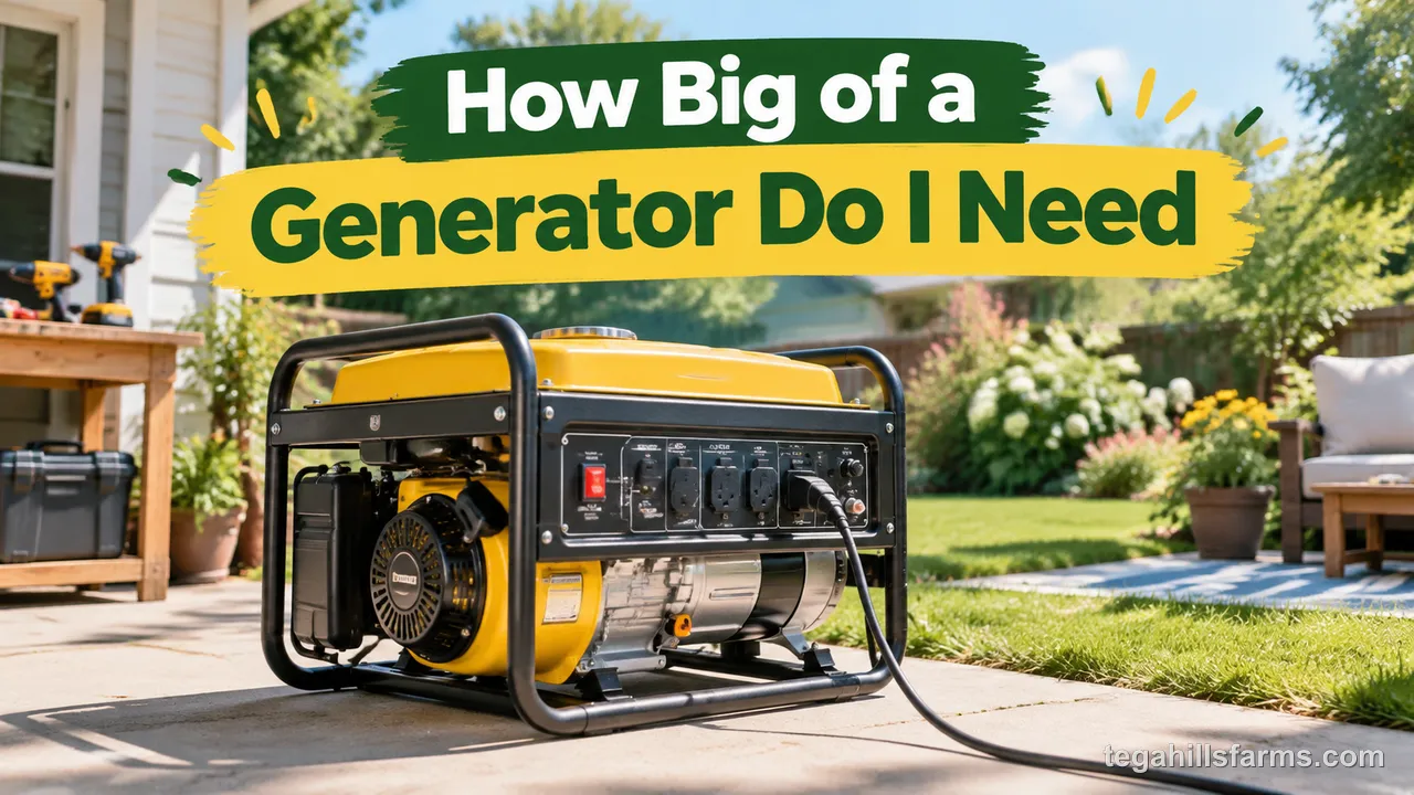 How big of a generator do i need