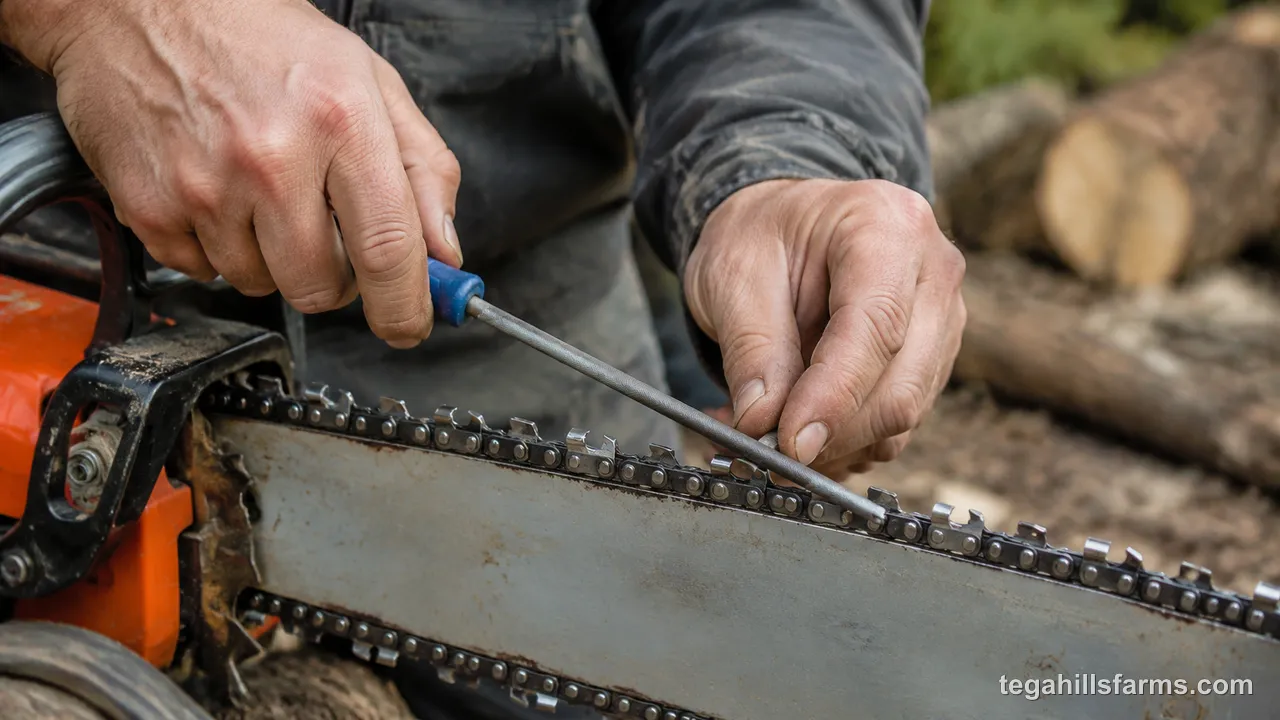 How do you check and adjust the depth gauges after sharpening?