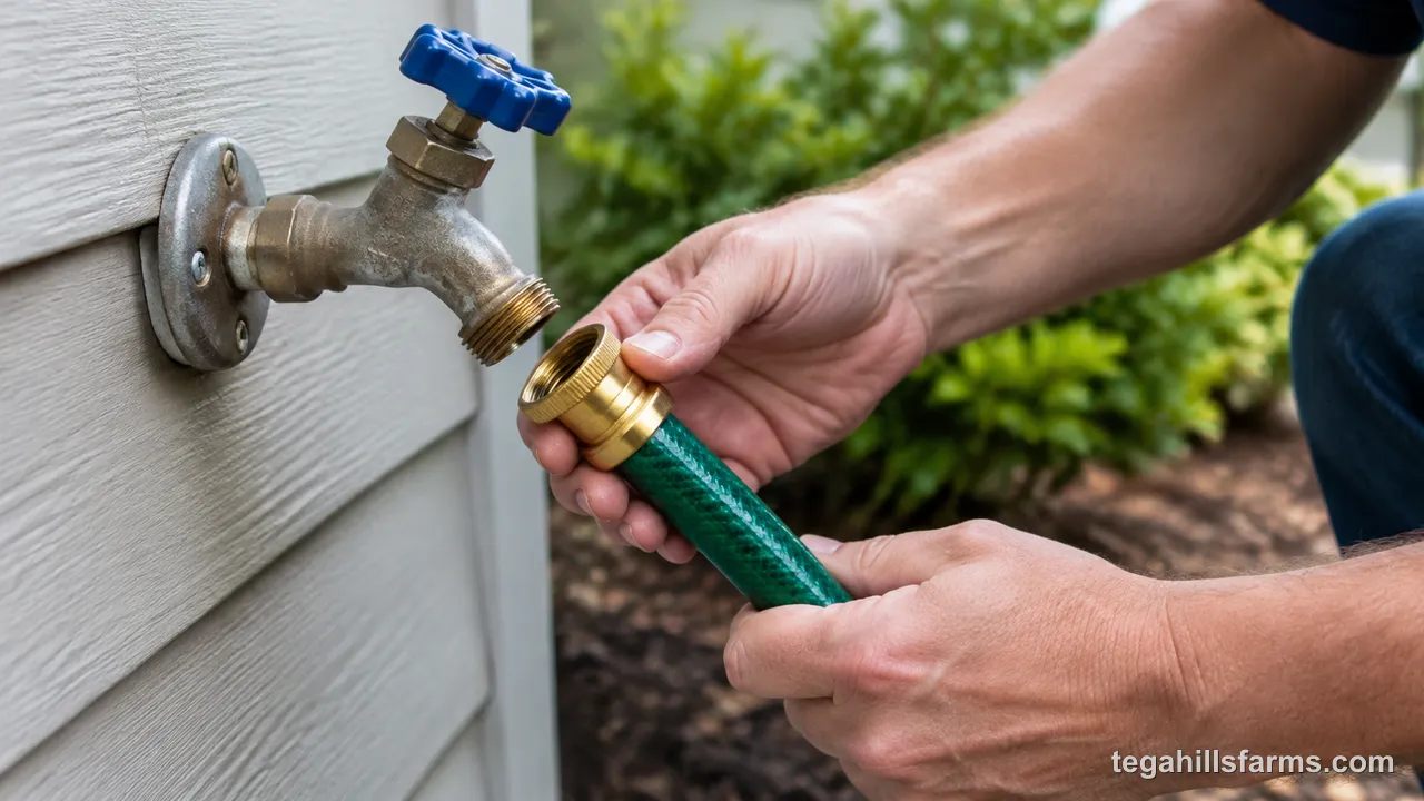 How Do You Connect a Garden Hose to an Outdoor Faucet?