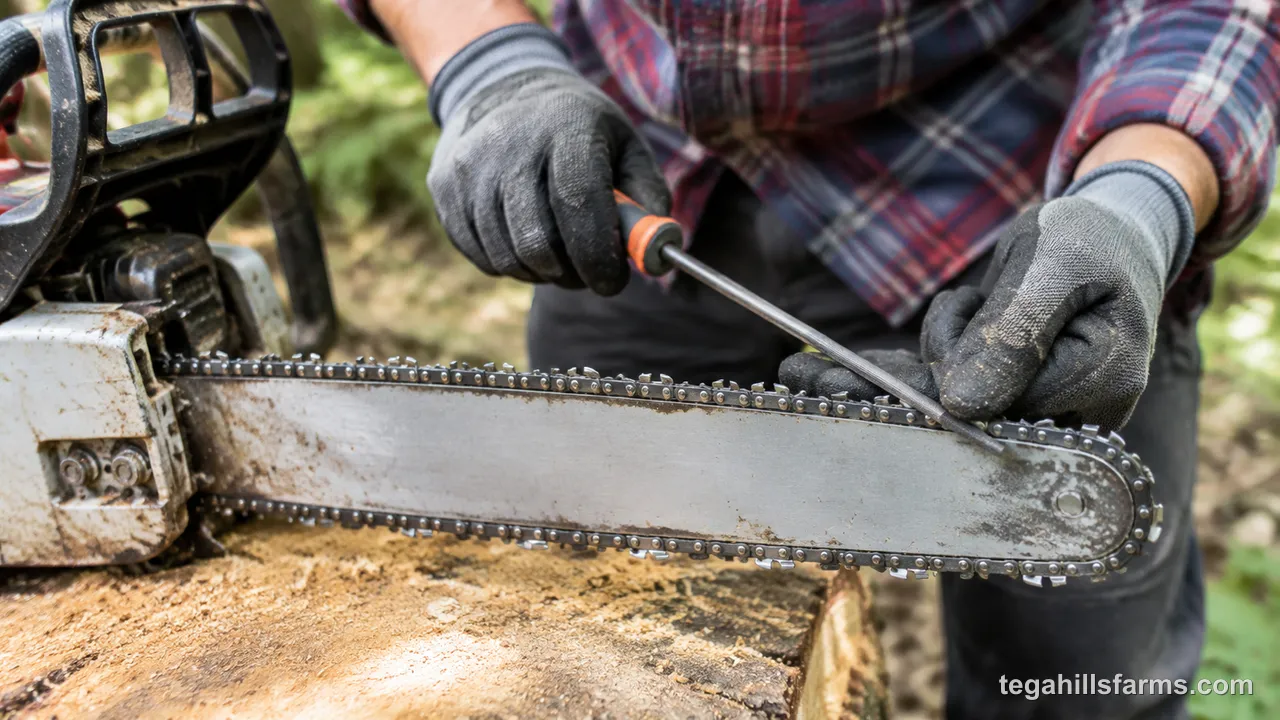 How do you know when your chainsaw chain needs sharpening?