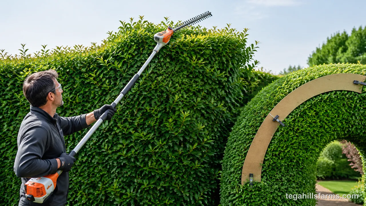 How Do You Trim Tall Hedges and Curved Shapes?