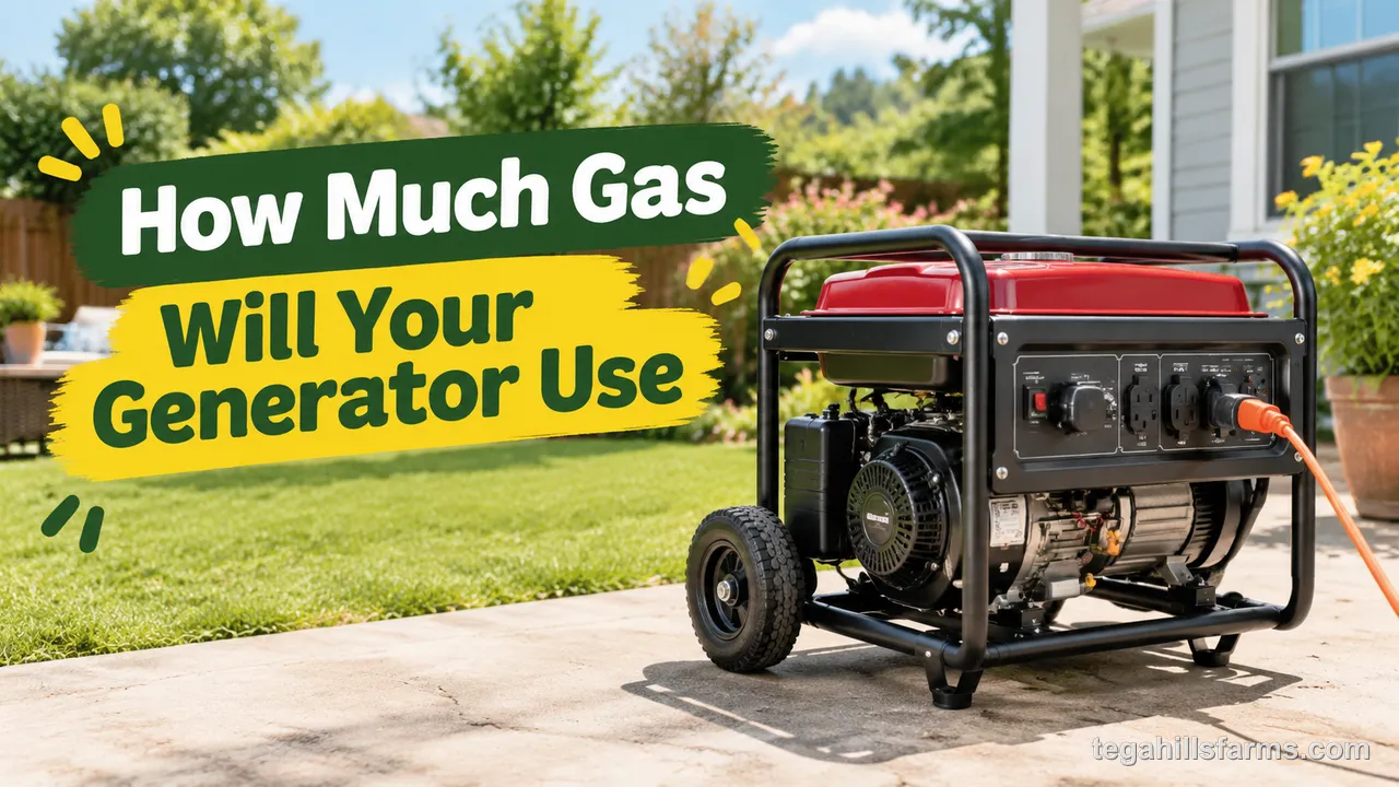 How much gas will your generator use