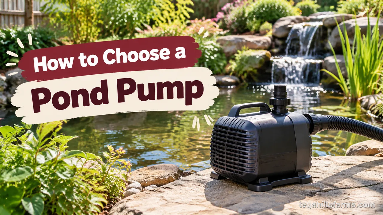 How to choose a pond pump