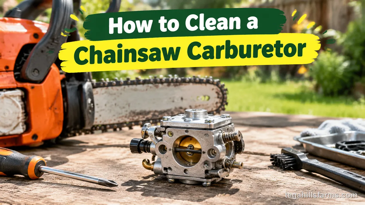 How to clean a chainsaw carburetor