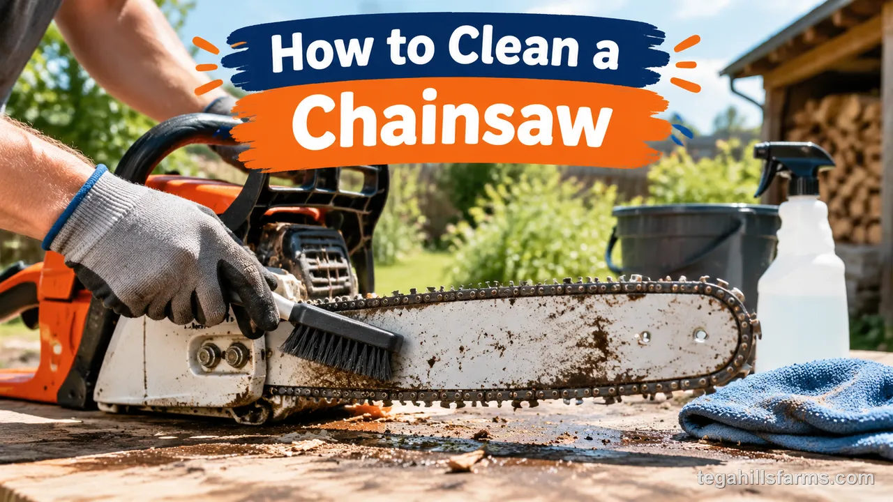 How to clean a chainsaw
