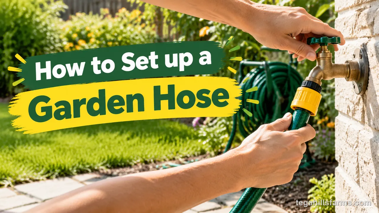 How to set up a garden hose