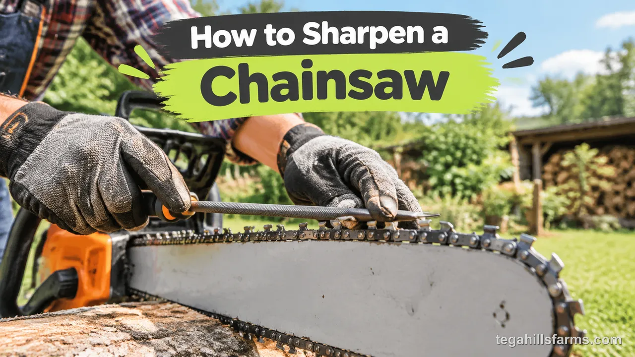 How to sharpen a chainsaw