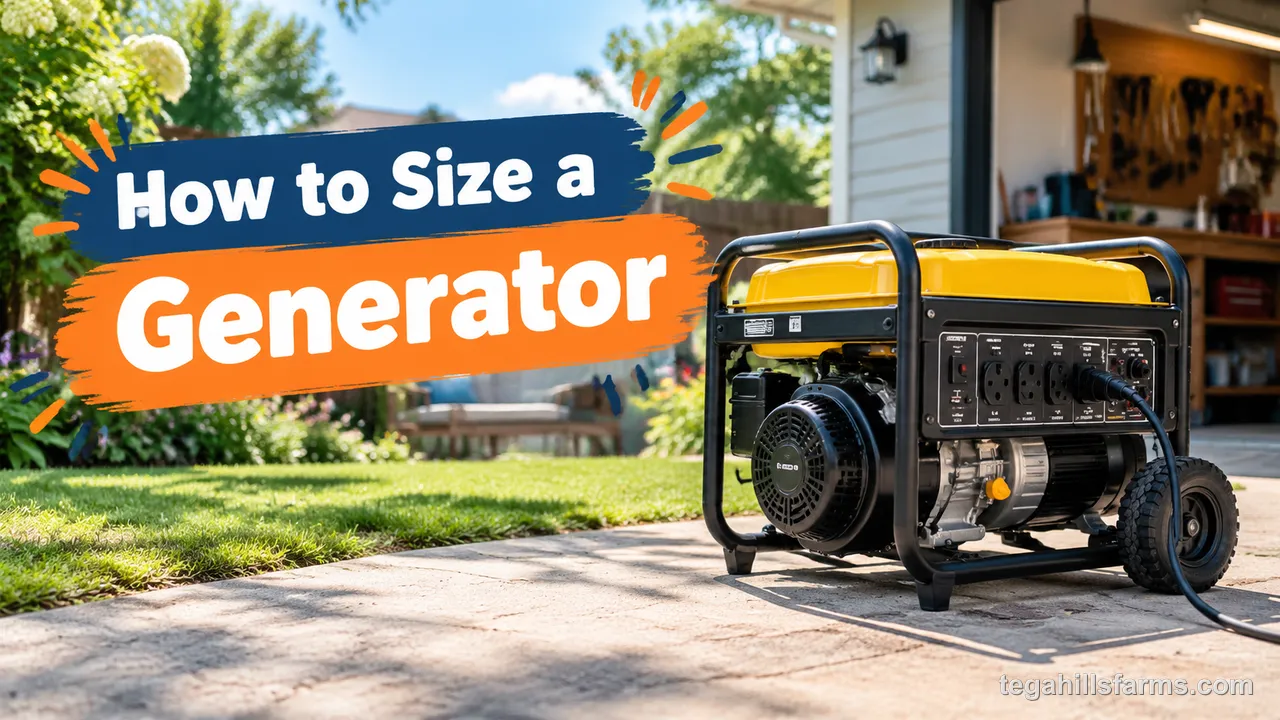 How to size a generator