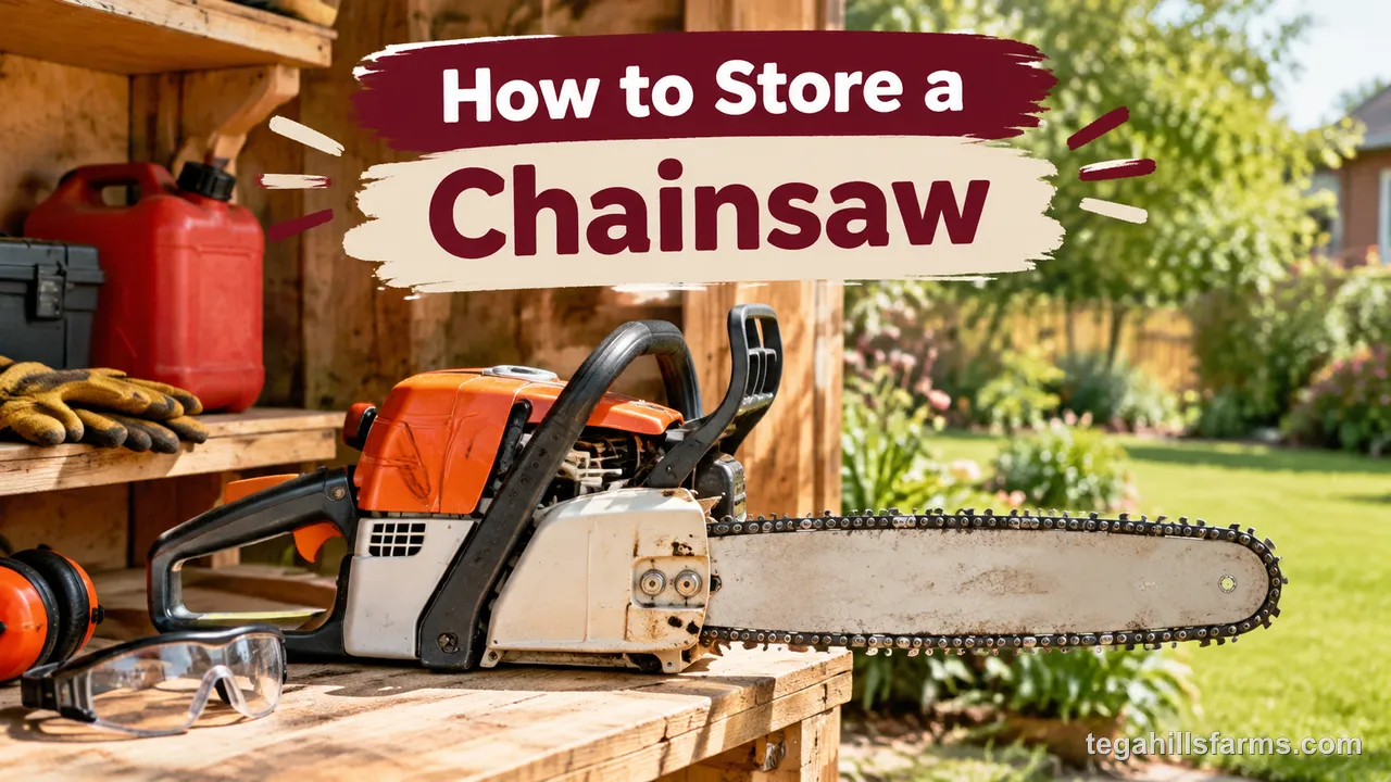 How to store a chainsaw