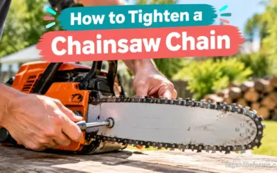 How to Tighten a Chainsaw Chain Safely: Bar Nuts to Snap Test