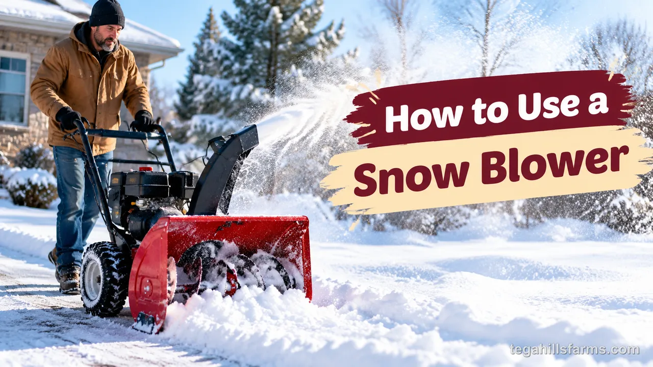 How to use a snow blower
