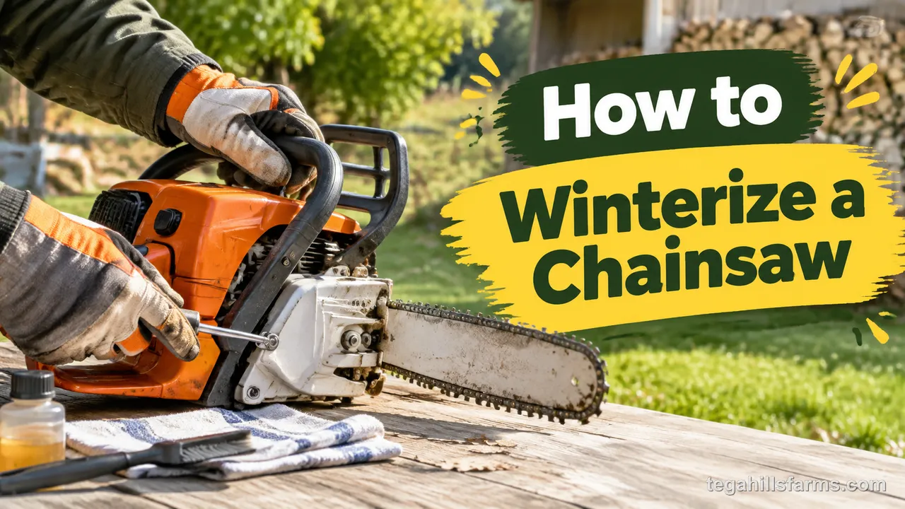 How to winterize a chainsaw