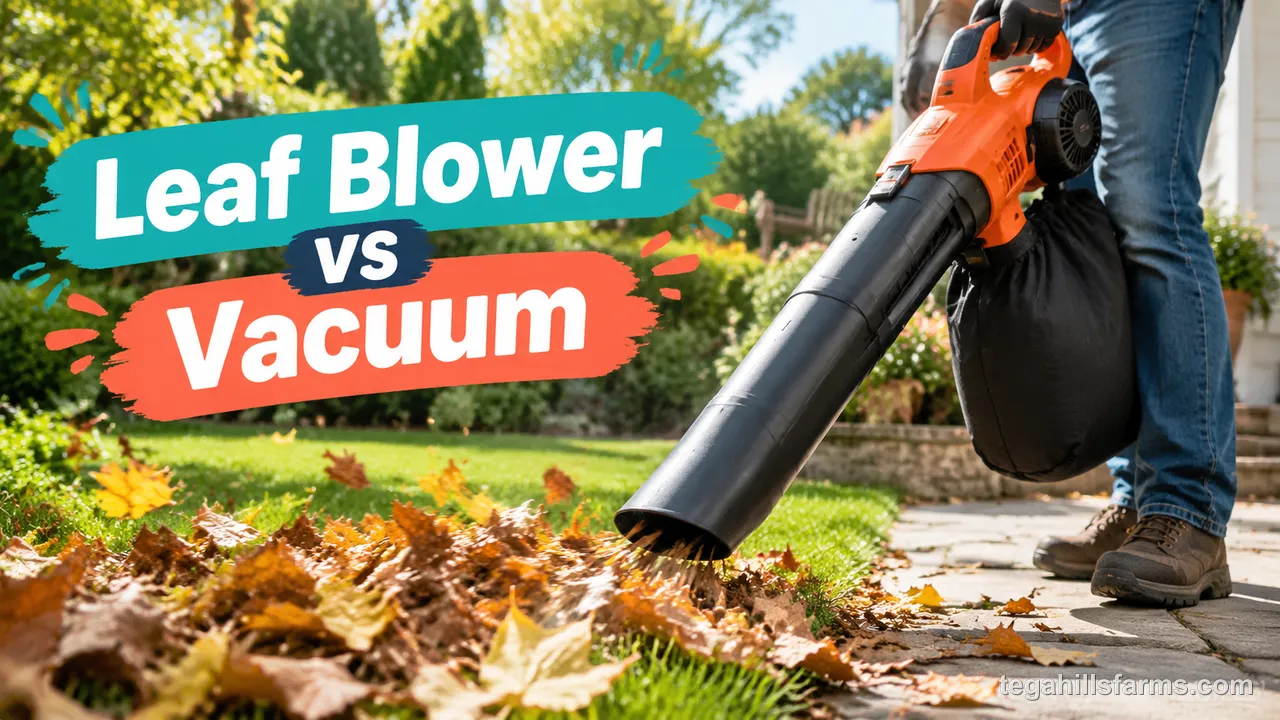 Leaf blower vs vacuum
