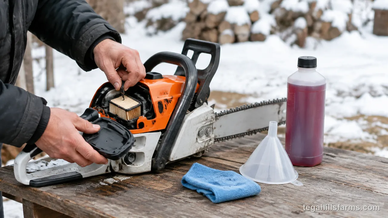 What does winterizing a chainsaw mean and why does it matter?