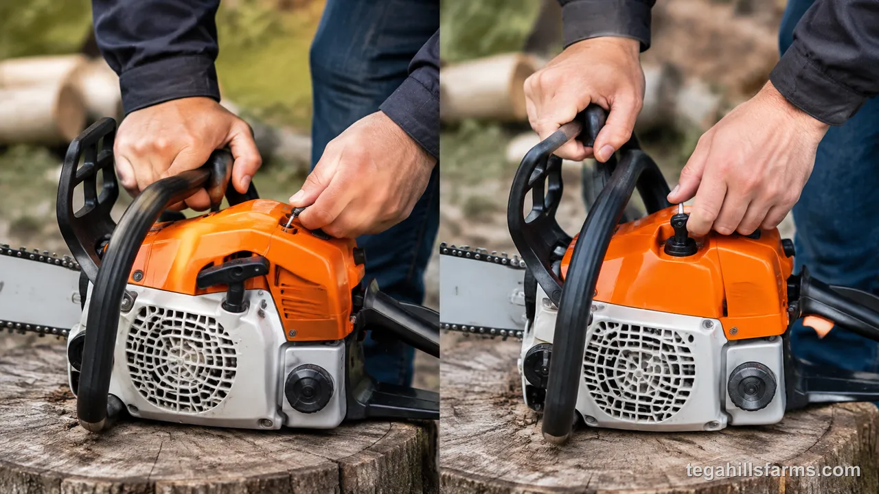 What Is a Cold Start vs a Warm Start on a Chainsaw?