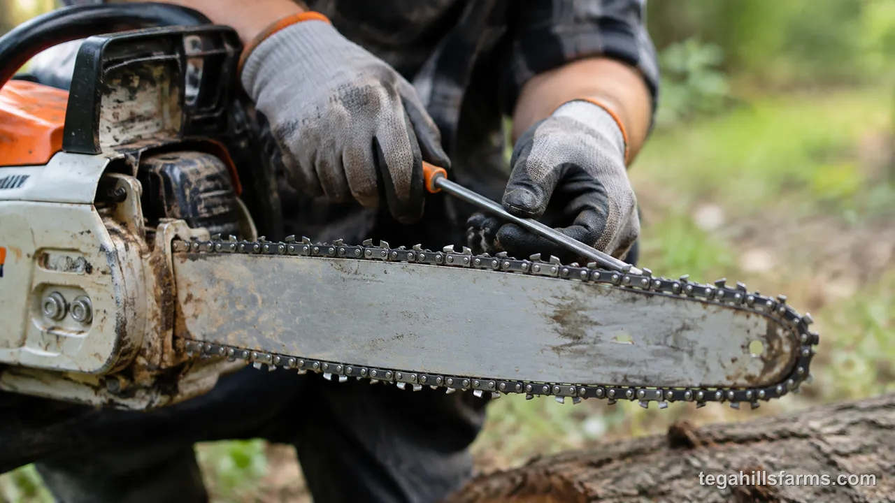 What mistakes dull a freshly sharpened chain fast?