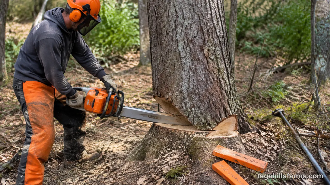 What tools and equipment do you need to fell a tree?